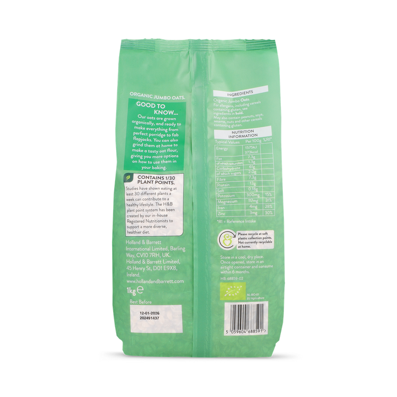 Holland Barrett Bio Haferflocken XXL 1kg