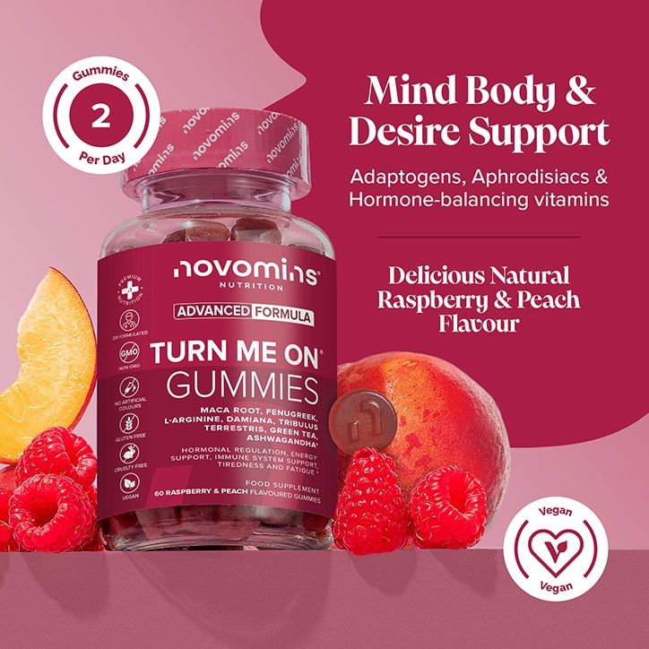 Novomins Libido Strawberry Flavour 60 Gummies GOODS Holland&Barrett