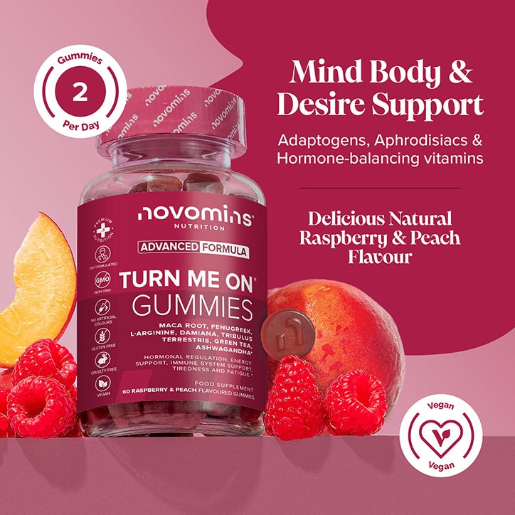 Novomins Libido Strawberry Flavour 60 Gummies