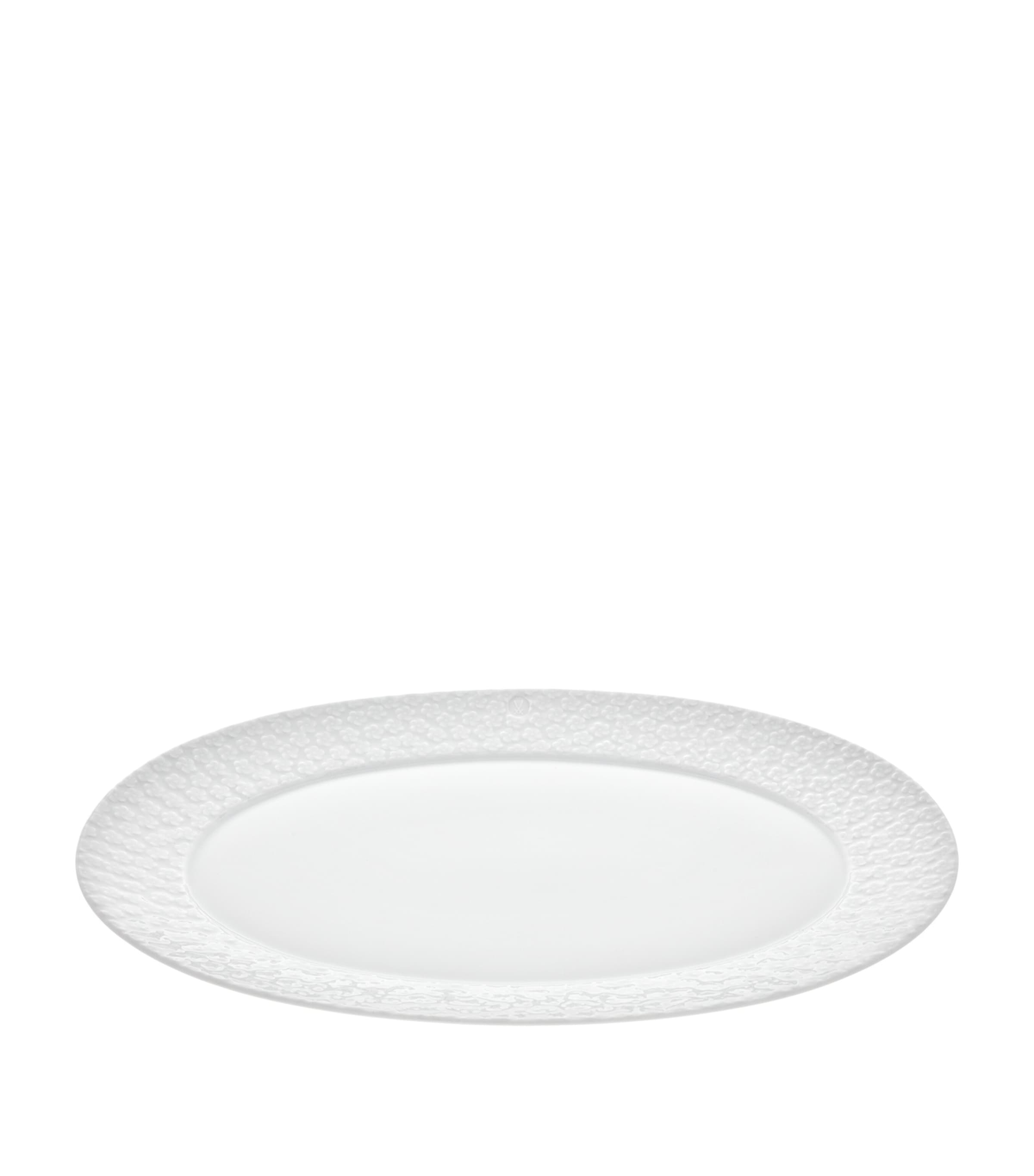 Meissen oval platter plate with blossom design 36cm, imported from the UK
