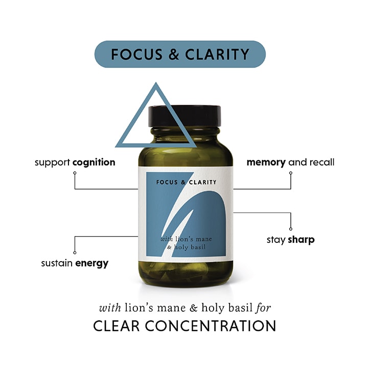 The Herbtender FOCUS & CLARITY with Lion’s Mane and Holy Basil 60 Vegan Capsules