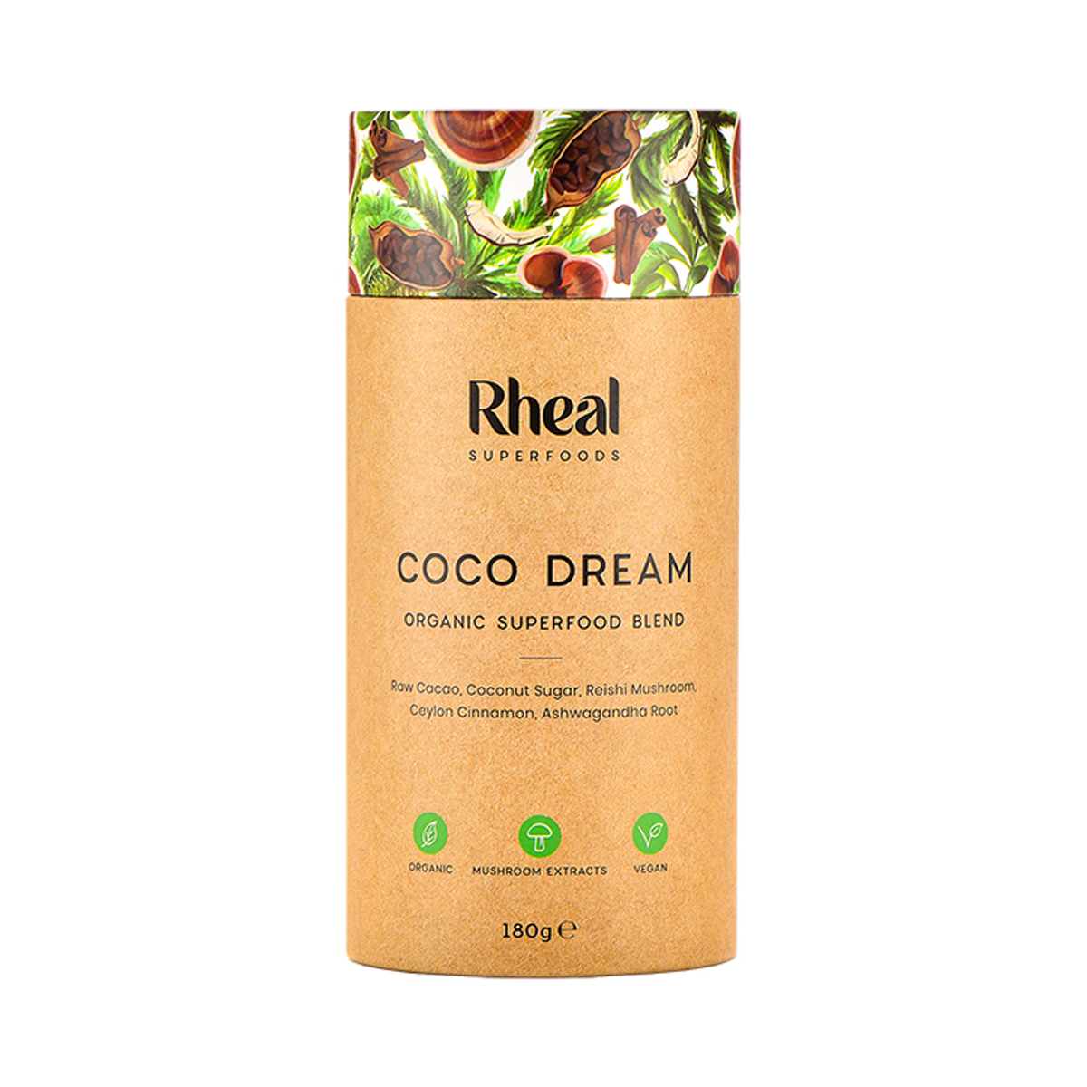 Rheal Shroom Coffee Organic Mushroom Coffee Blend 150g - Coco Dream