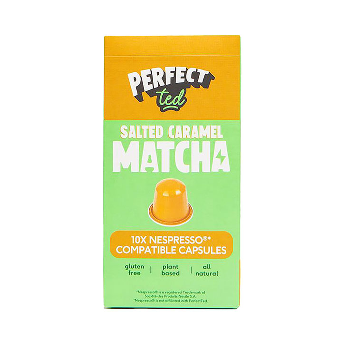 Perfect Ted Matcha Green Tea Powder Pods x10 - Caramel