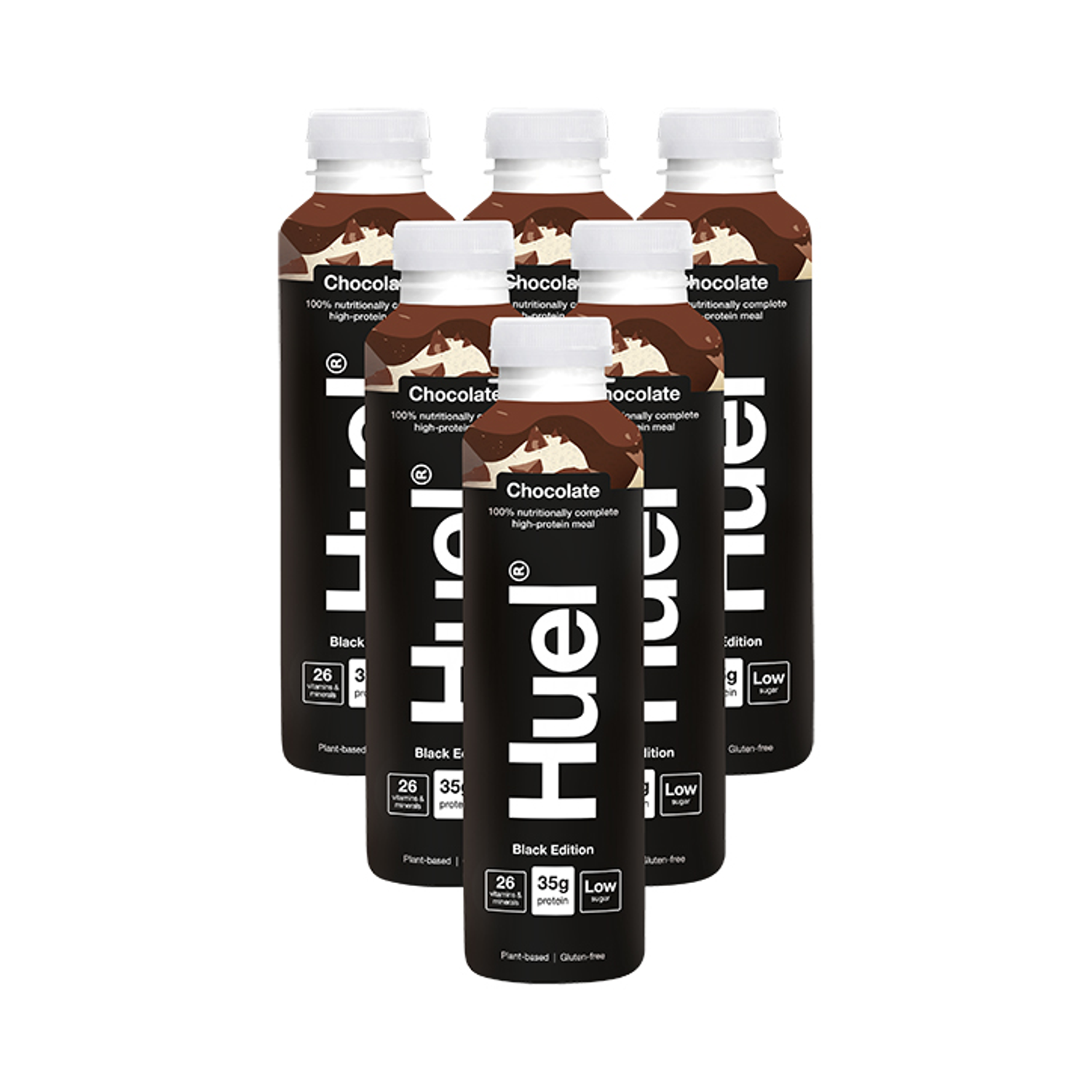Huel Black Edition 100% Nutritionally Complete Meal Vanilla 500ml - Chocolate 6x500 ml