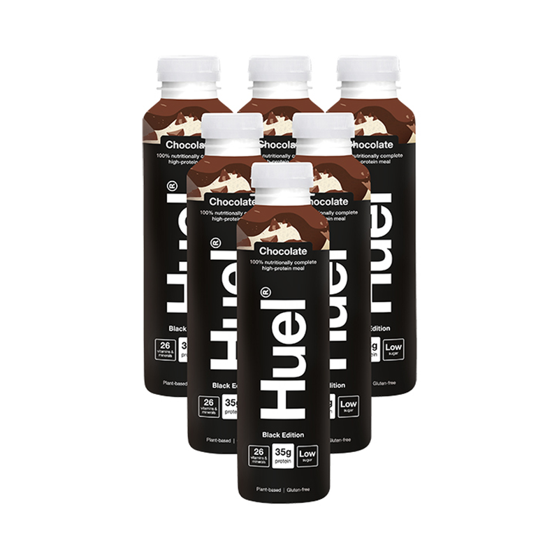 Huel Black Edition 100% Nutritionally Complete Meal Vanilla 500ml - Chocolate 6x500 ml