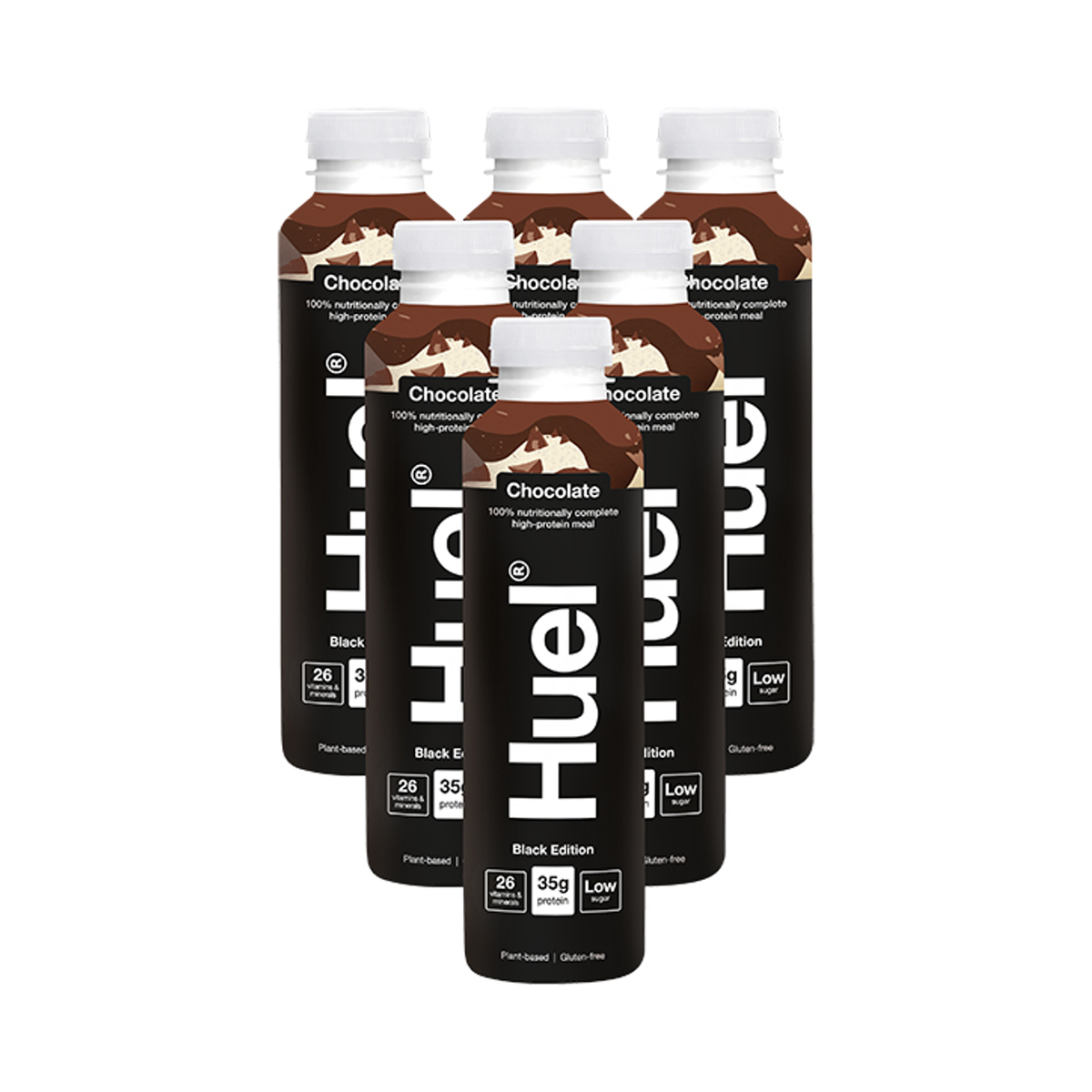 Huel Black Edition 100% Nutritionally Complete Meal Vanilla 500ml - Chocolate 6x500 ml