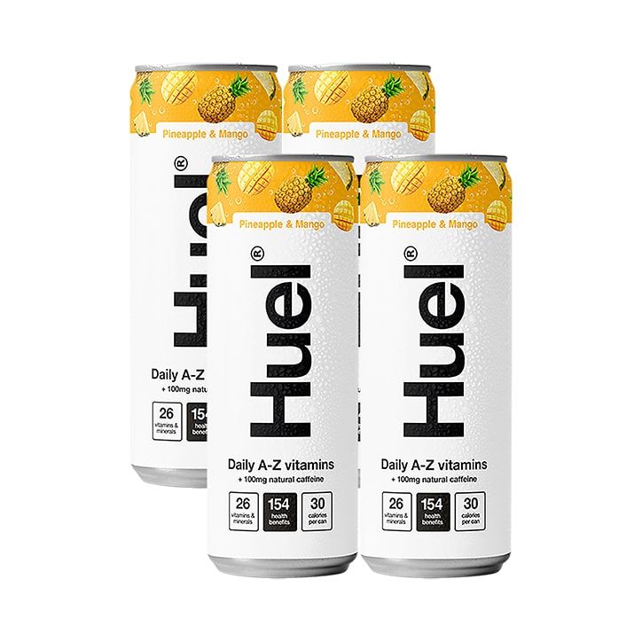 Huel Cherry & Raspberry Daily A-Z Vitamin Drink 330ml GOODS Holland&Barrett Pineapple & Mango 4x330 ml