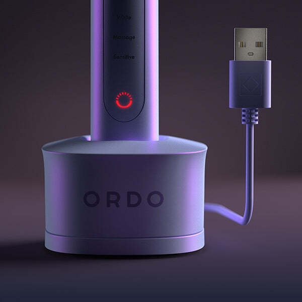Ordo Sonic+ electric toothbrush pearl violet, imported from the UK