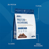 Protein+ Mushrooms Powder Chocolate 450g GOODS Holland&Barrett