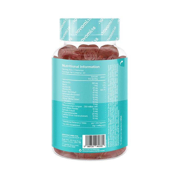 Novomins Focus Strawberry Flavoured 60 Gummies GOODS Holland&Barrett