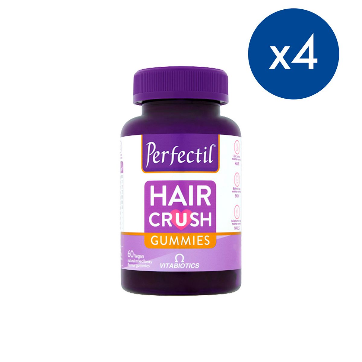 Perfectil Haircrush Vegan Gummies 8 Month Supply Bundle Vitamins, Minerals & Supplements Boots   