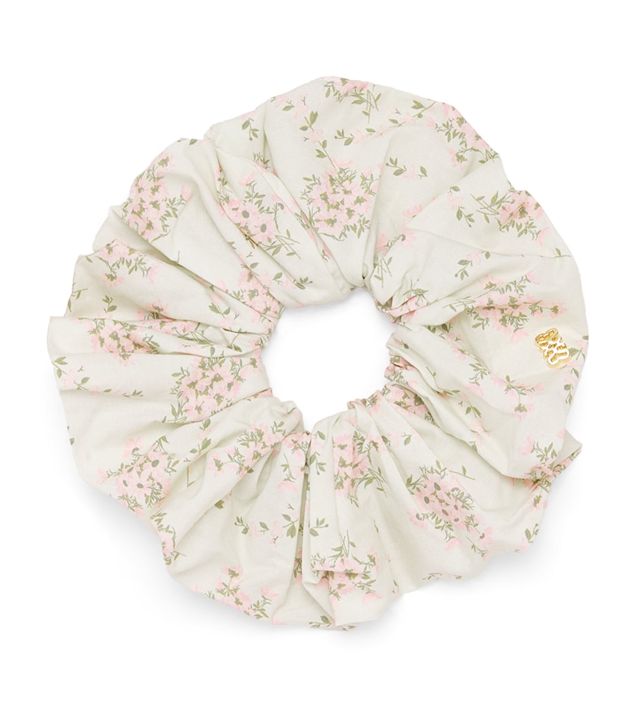Sandro Paris cotton floral scrunchie, imported from the UK