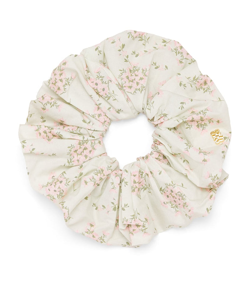 Sandro Paris cotton floral scrunchie, imported from the UK