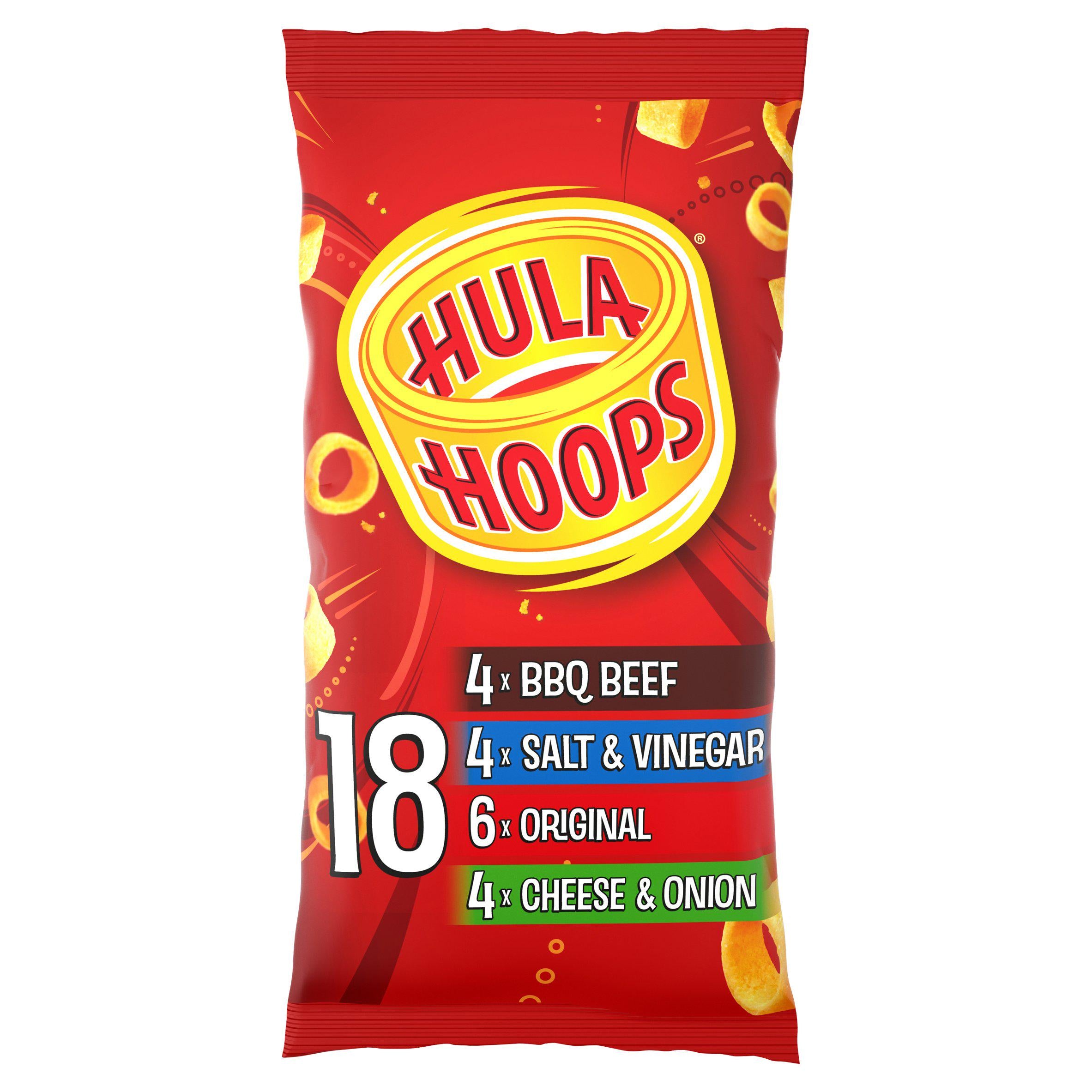 Hula Hoops x18 24g Sharing crisps Sainsburys   