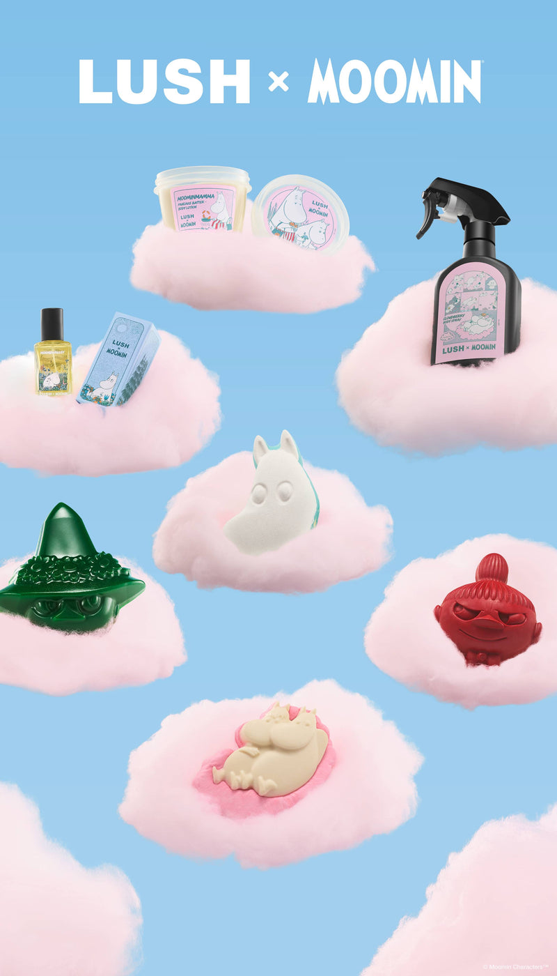 Lush Moomin Delight soap and body wash - British product