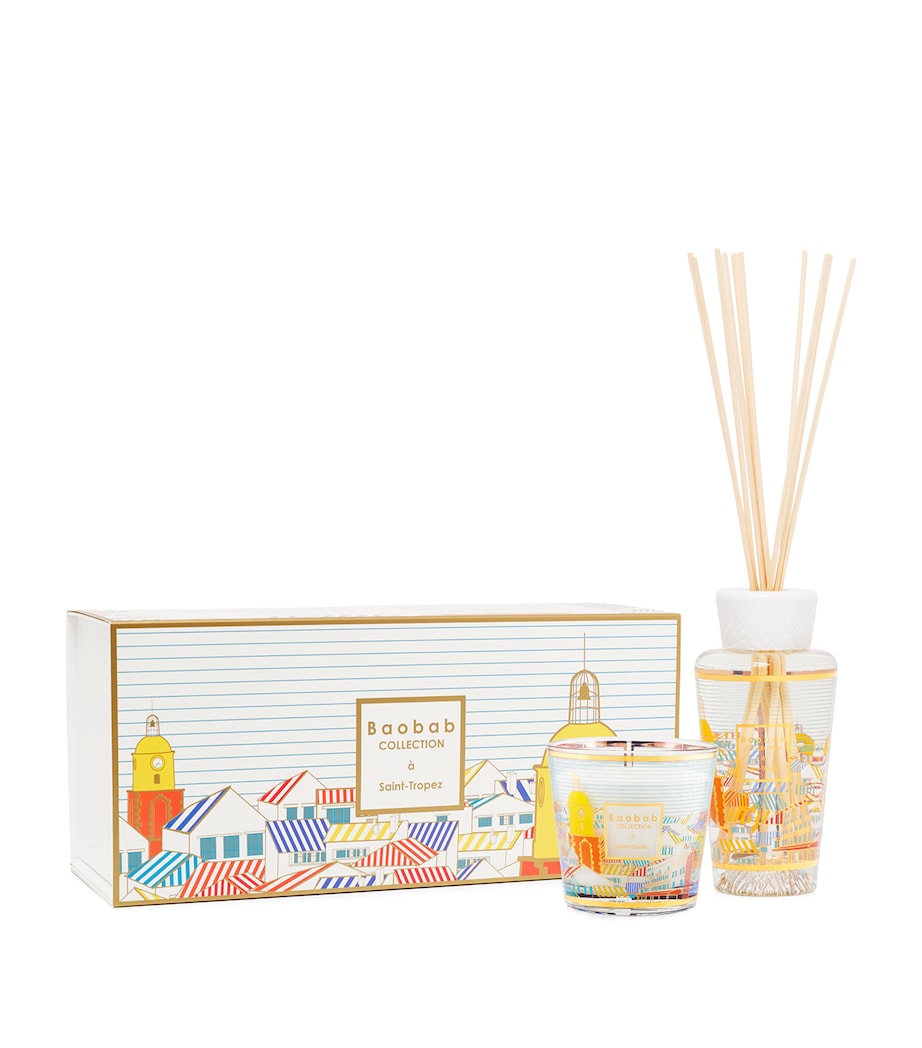 Baobab Collection Saint-Tropez candle and diffuser gift set, imported from the UK