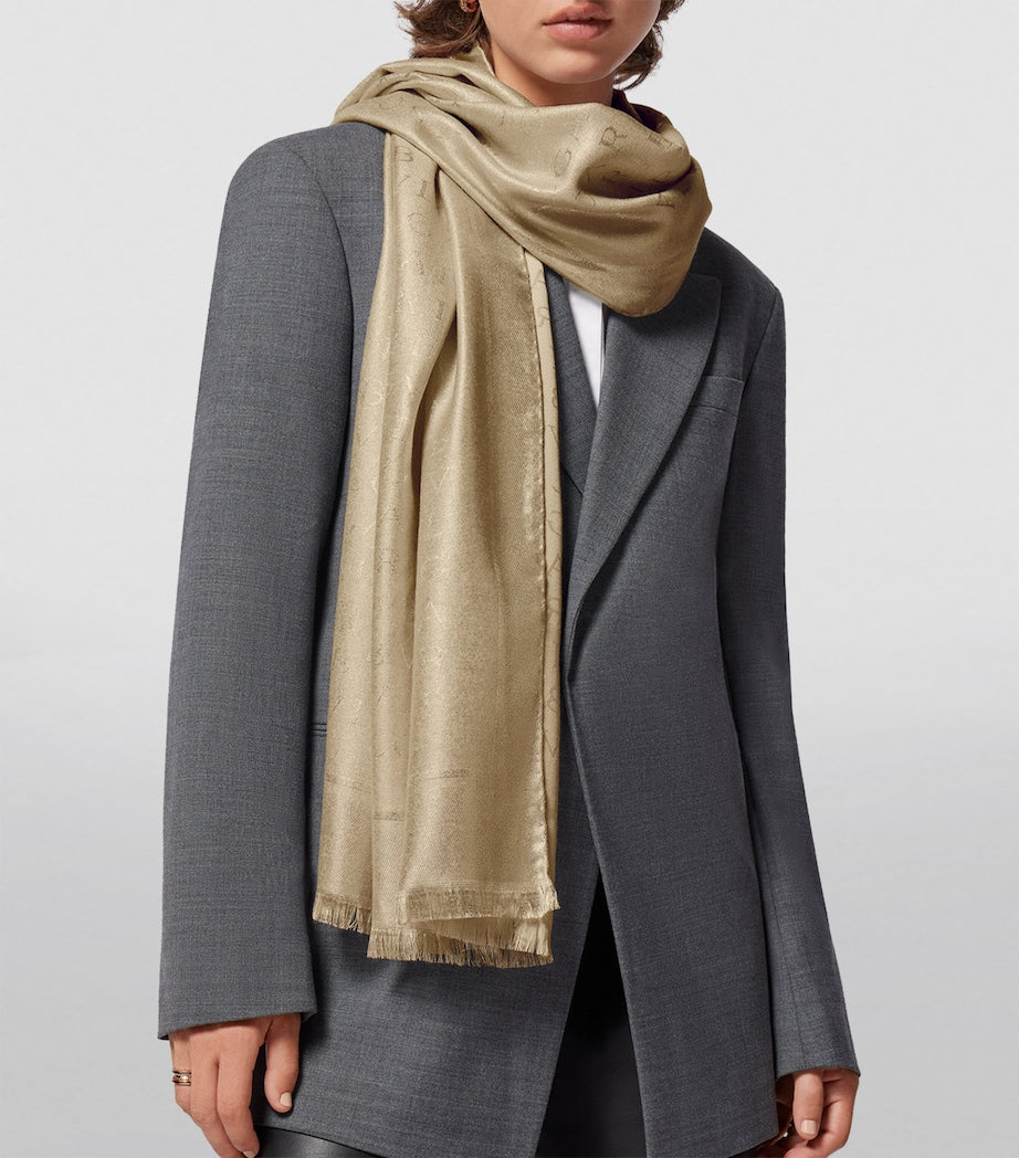 Bvlgari Logomania Lettere Maxi scarf 70x180cm, imported from the UK