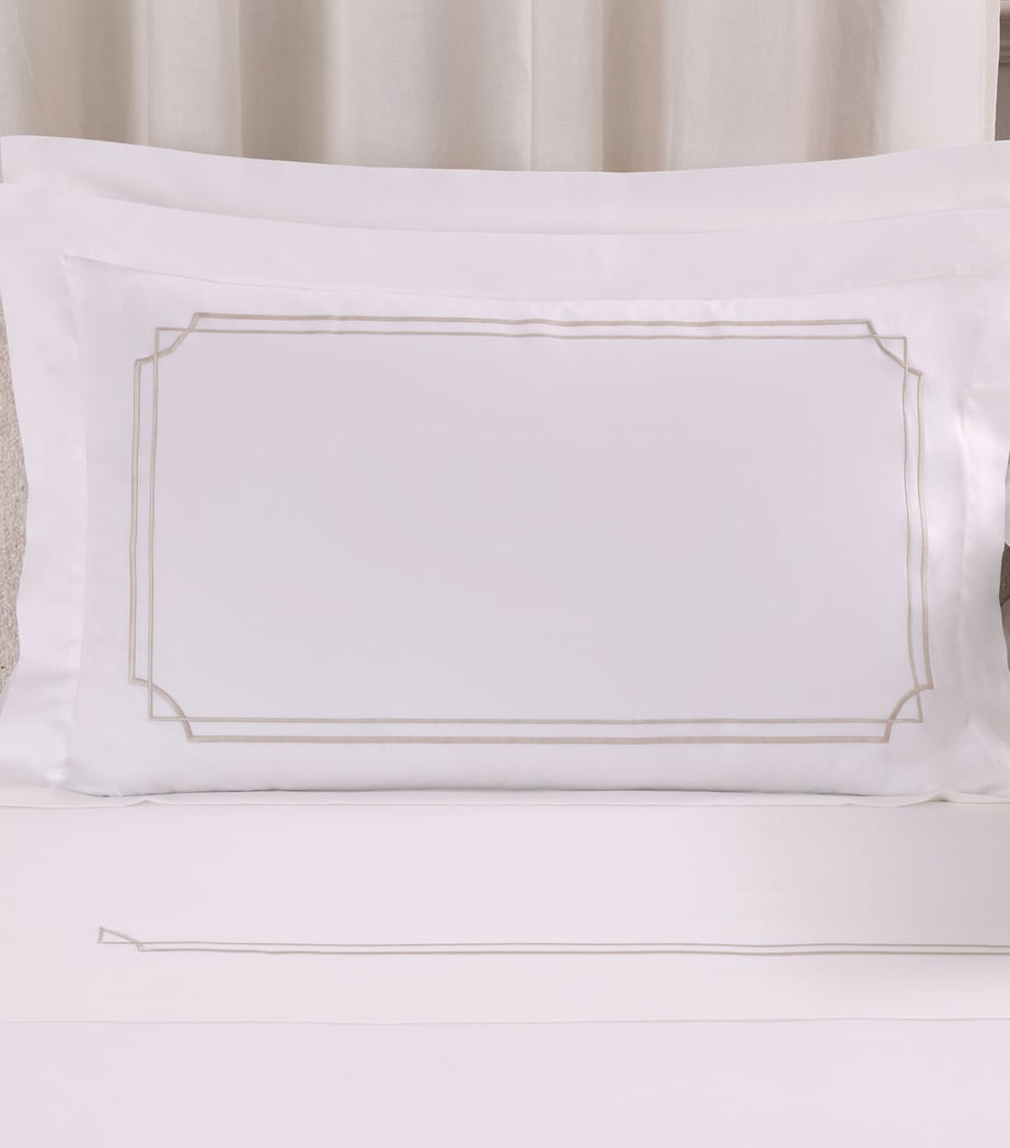 Frette Layering Embroidery Oxford pillowcase 51cm x 71cm - British product