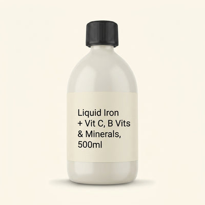 Holland & Barrett Holland & Barrett Iron B Vitamins C Minerals Liquid Orange Flavour 500ml- Buy online at McGrocer