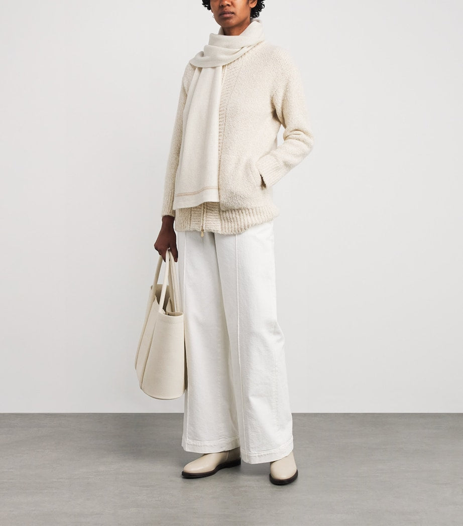 Eleventy wool-cashmere scarf (British brand)