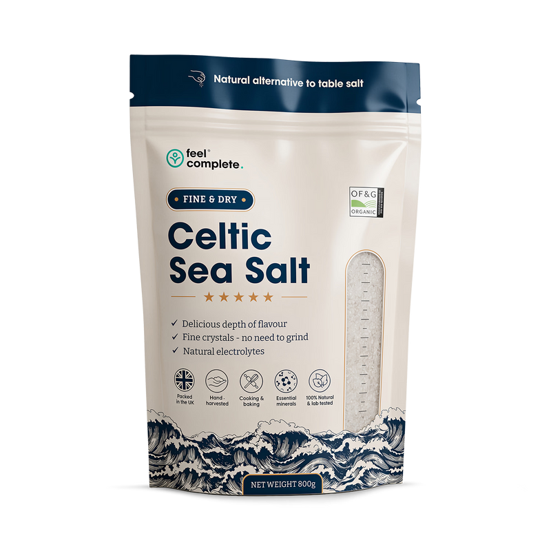 Feel Complete Celtic Sea Salt fine dry 800g - British product