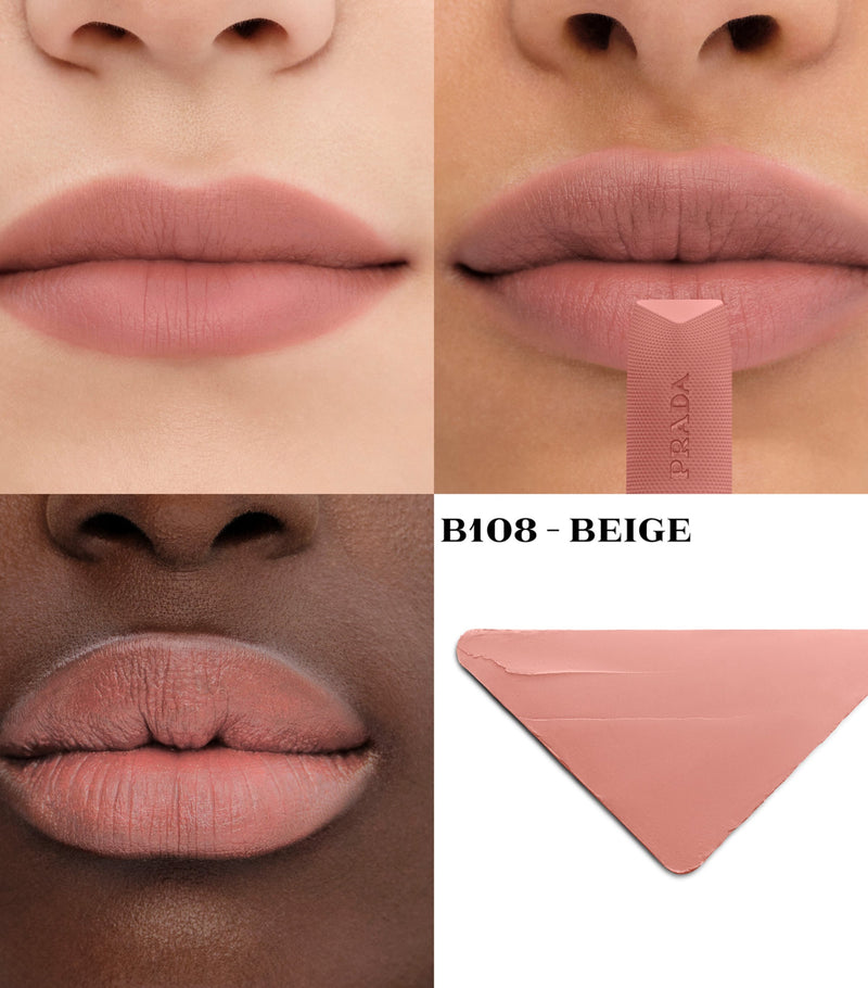 Prada Beauty Monochrome Hyper Matte Lipstick, imported from the UK