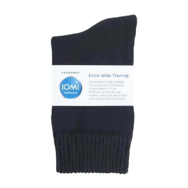 IOMI unisex extra wide thermal socks 93% cotton, UK version