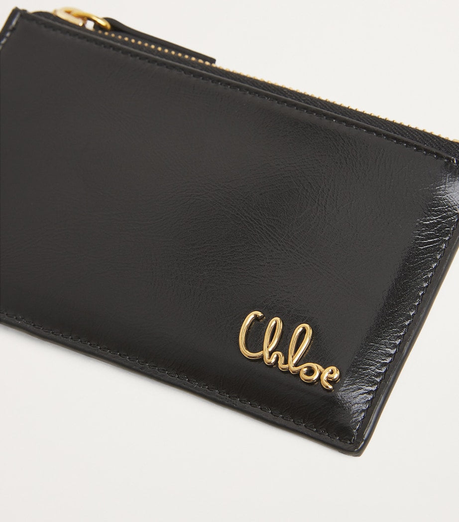 Chloé small calfskin zipped card holder, imported from the UK