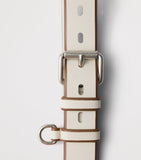 Prada leather two-tone belt in calfskin, imported from the UK