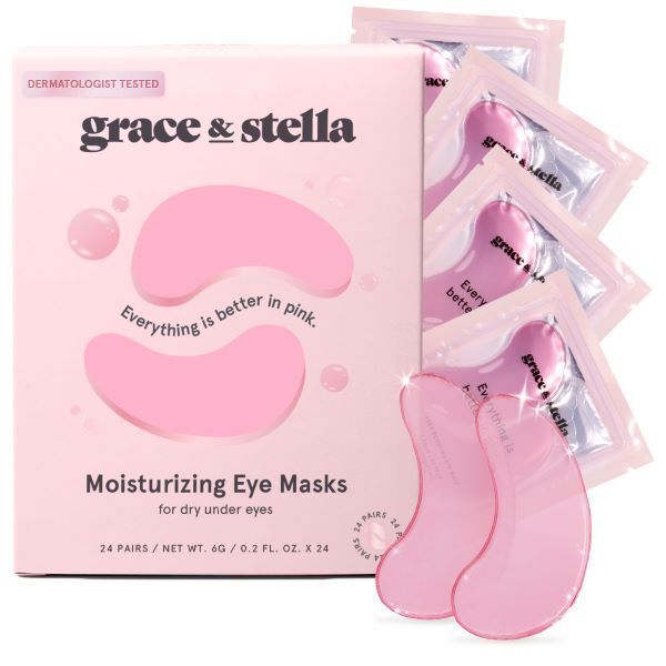 Grace & Stella - Under Eye Mask - Vegan - Pink - 24 Pairs