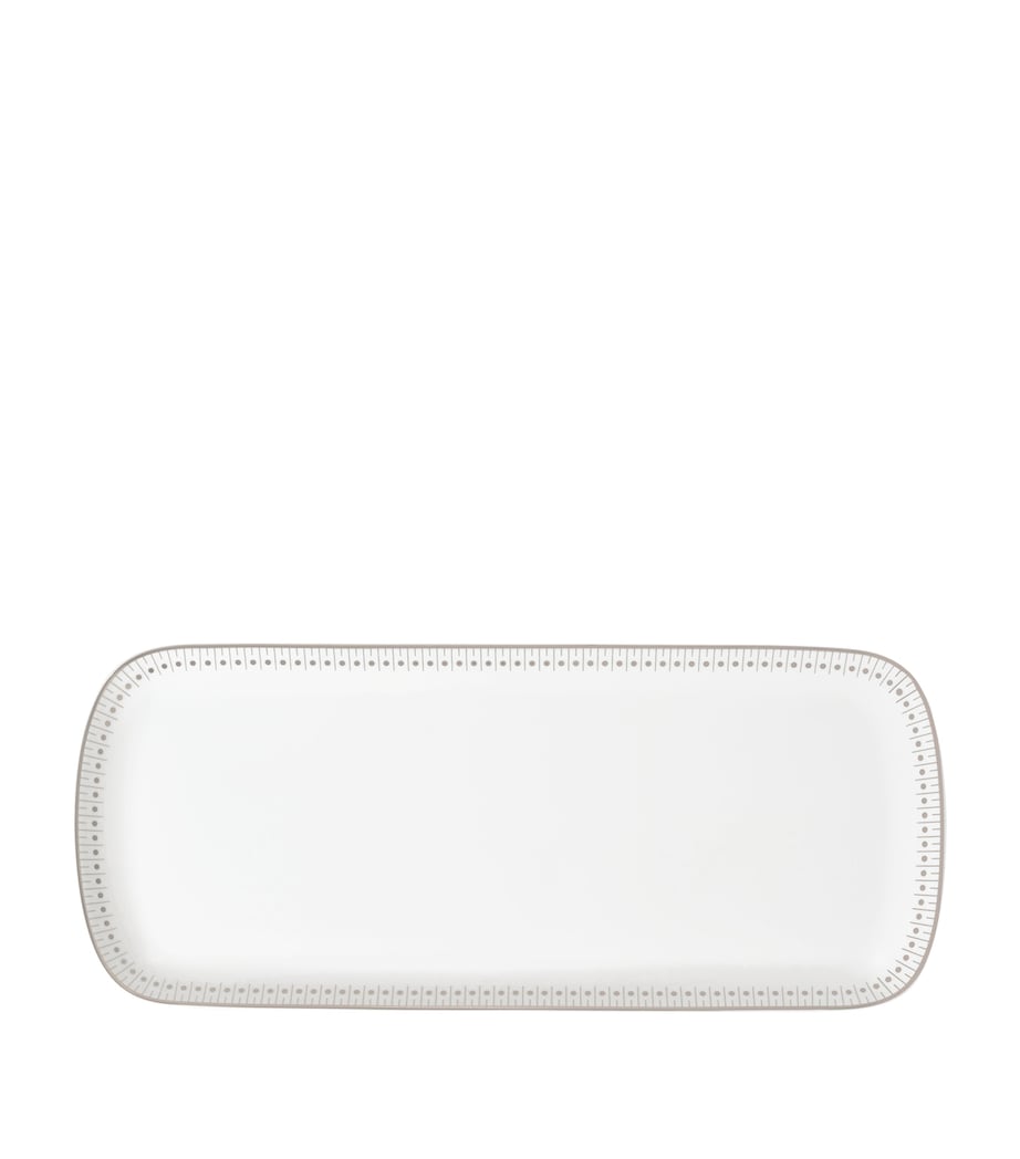 Christofle Malmaison Impériale Platinum cake dish 37cm - British product