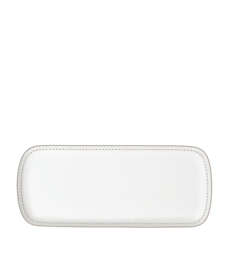 Christofle Malmaison Impériale Platinum cake dish 37cm - British product