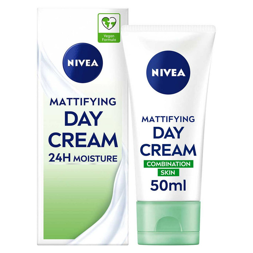 NIVEA 24H Moisture Mattifying Day Cream with Aloe Vera for Combination Skin 50ml