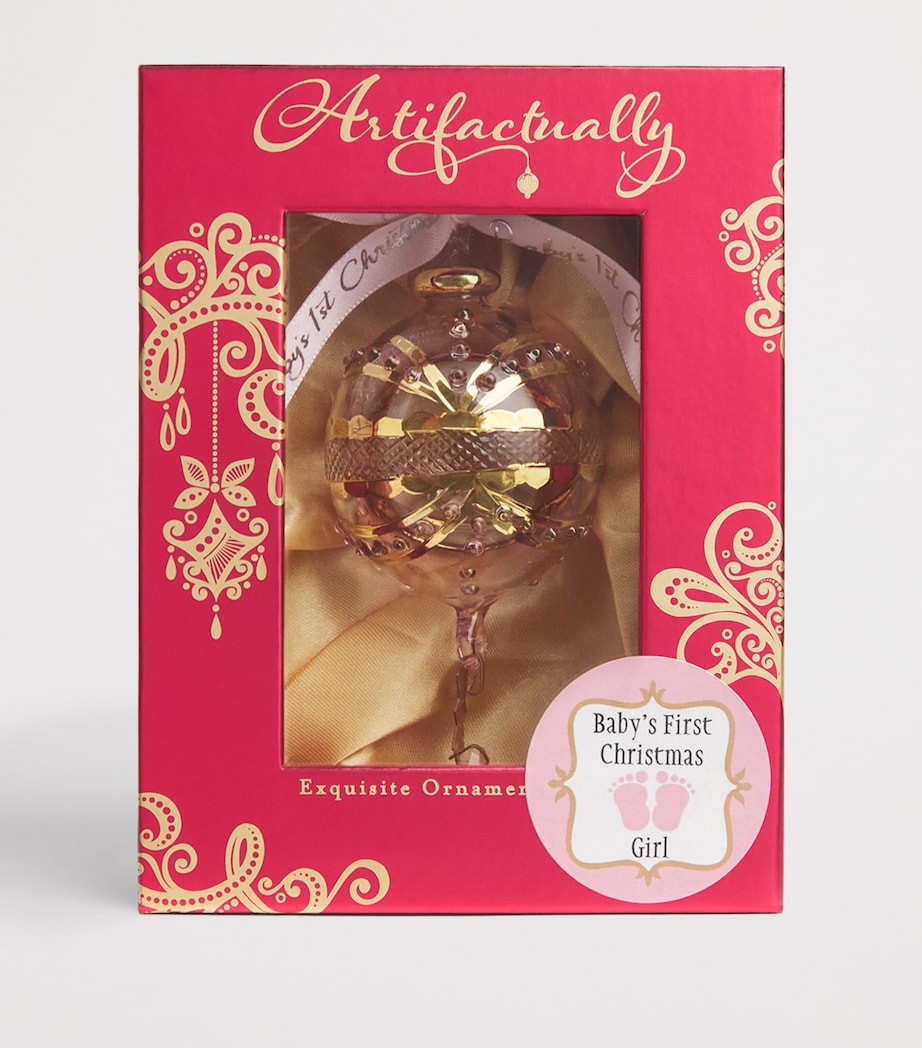 Artifactually baby girl ornament, UK version