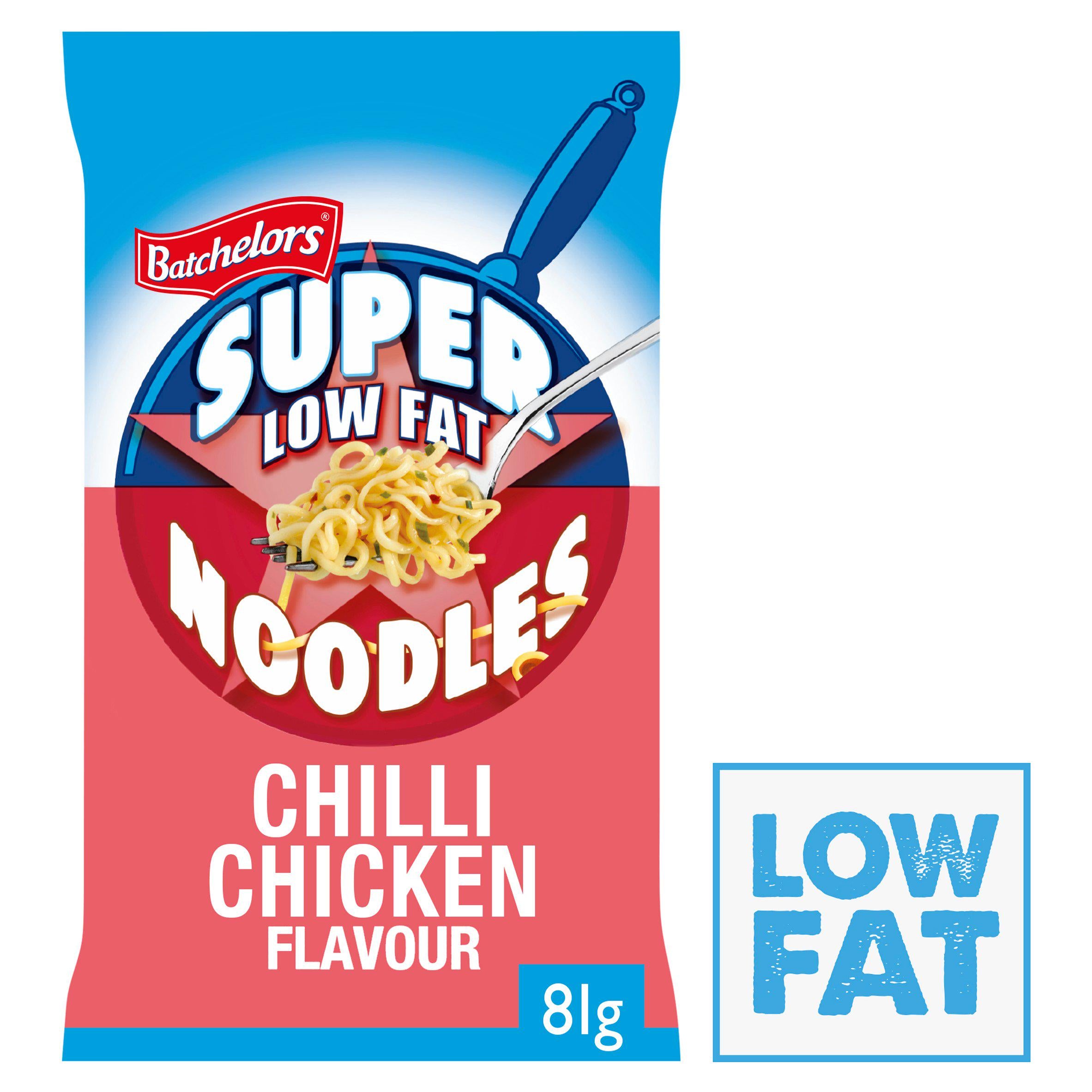 Batchelors Low Fat Super Noodles Chilli Chicken Flavour 81g Instant snack & meals Sainsburys   