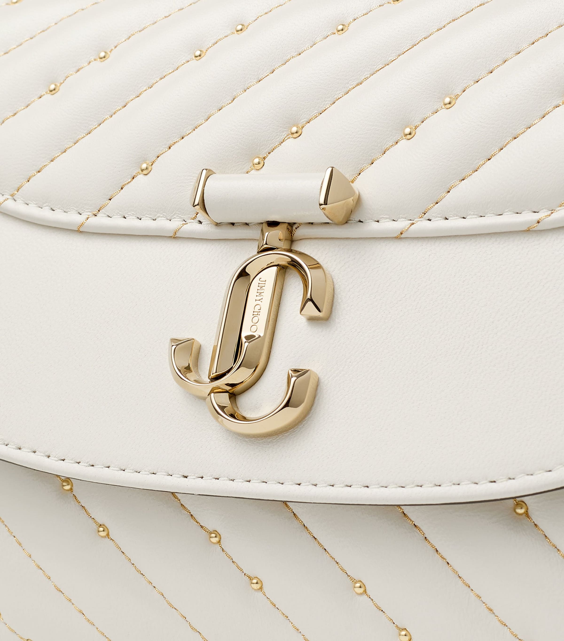 حقيبة Jimmy Choo Curve ذات المقبض العلوي من الجلد - منتج بريطاني