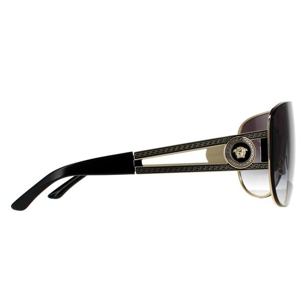 Versace VE2166 pale gold grey gradient unisex sunglasses (British brand)