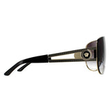 Versace VE2166 pale gold grey gradient unisex sunglasses (British brand)