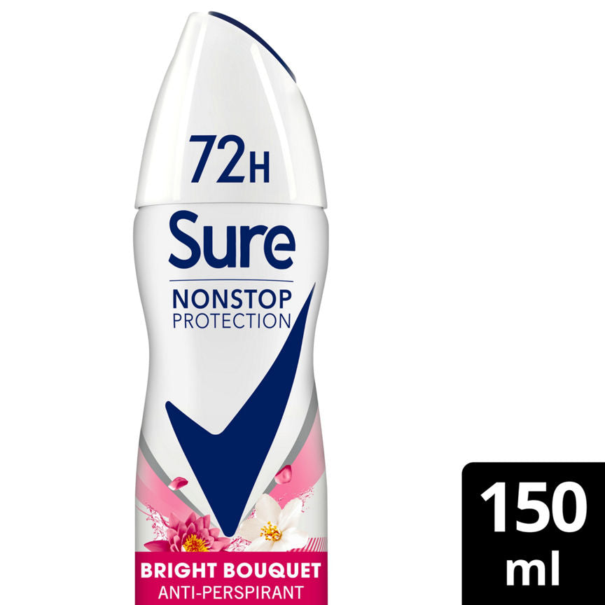 Sure Bright Bouquet Nonstop Protection Anti-perspirant Deodorant Aerosol GOODS ASDA   