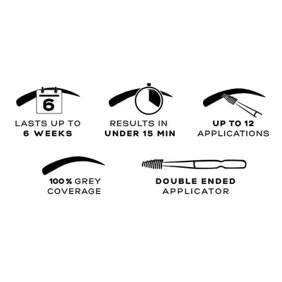 Superdrug Eylure Dybrow Mid Brown Permanent Eyebrow Tint 5ml- Buy online at McGrocer
