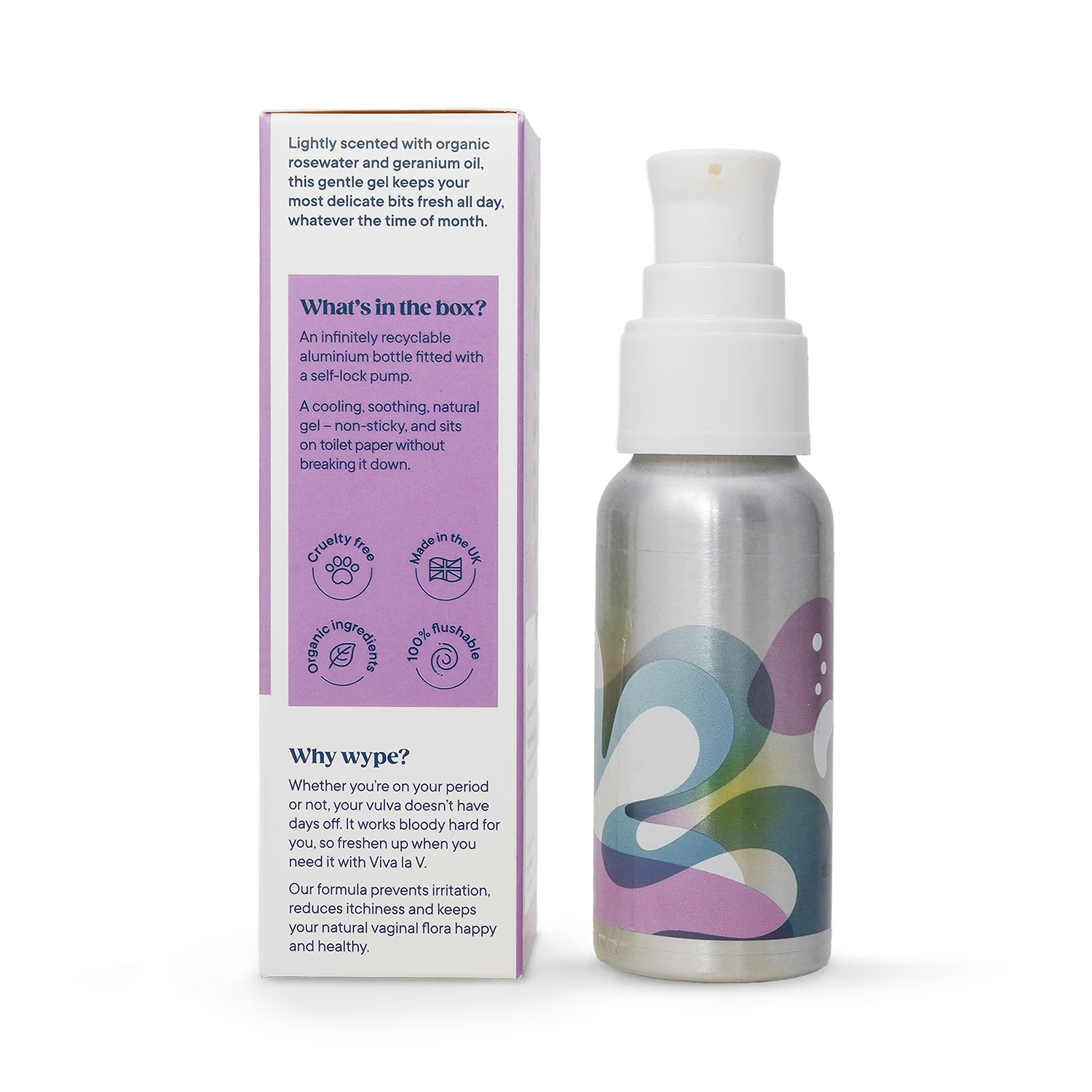 WYPE Viva la V intimate cleansing gel 50 ml, UK version