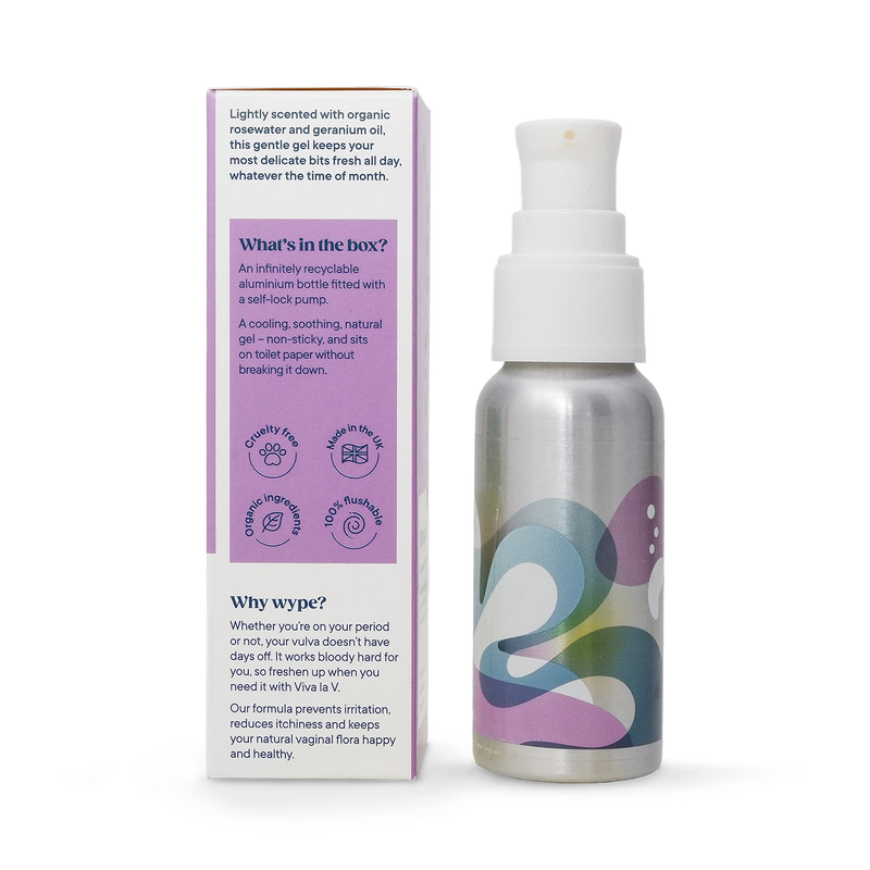WYPE Viva la V intimate cleansing gel 50 ml, UK version