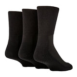 IOMI 3 Pairs Extra Wide Bamboo Diabetic Socks 9-11 UK GOODS Superdrug Black  