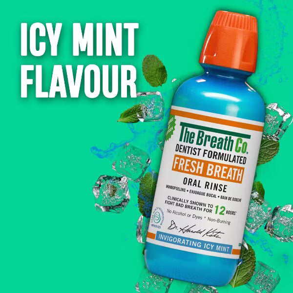 The Breath Co Oral Rinse Icy Mint 500ml (British brand)