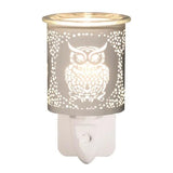 Aroma white owl wax melter 13cm, imported from the UK