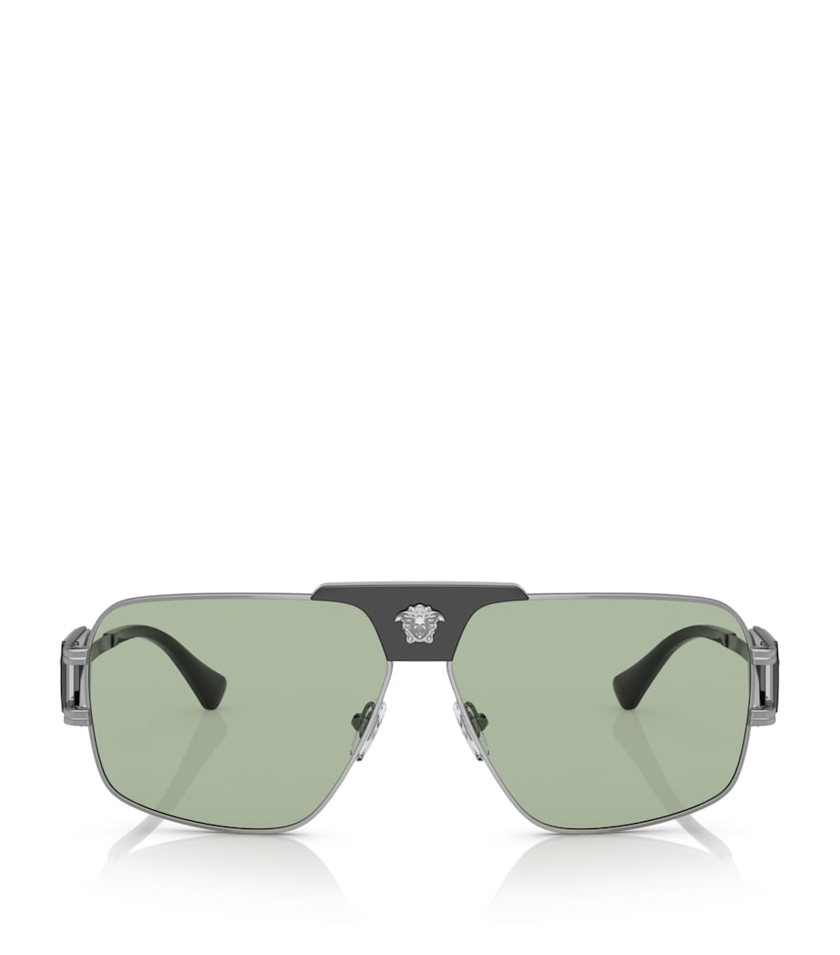 Versace Sunglasses Steel 0VE2251, imported from the UK