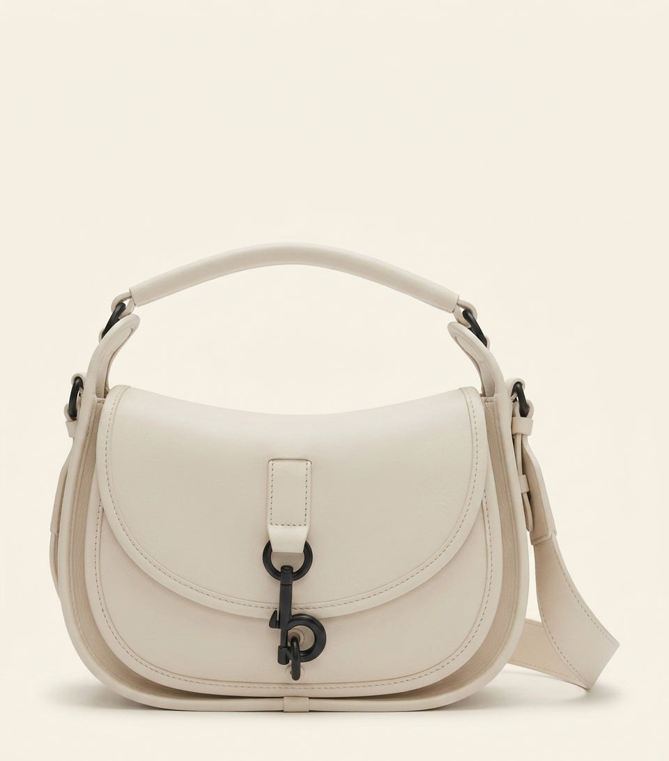 Burberry small calfskin B Clip messenger bag, UK version