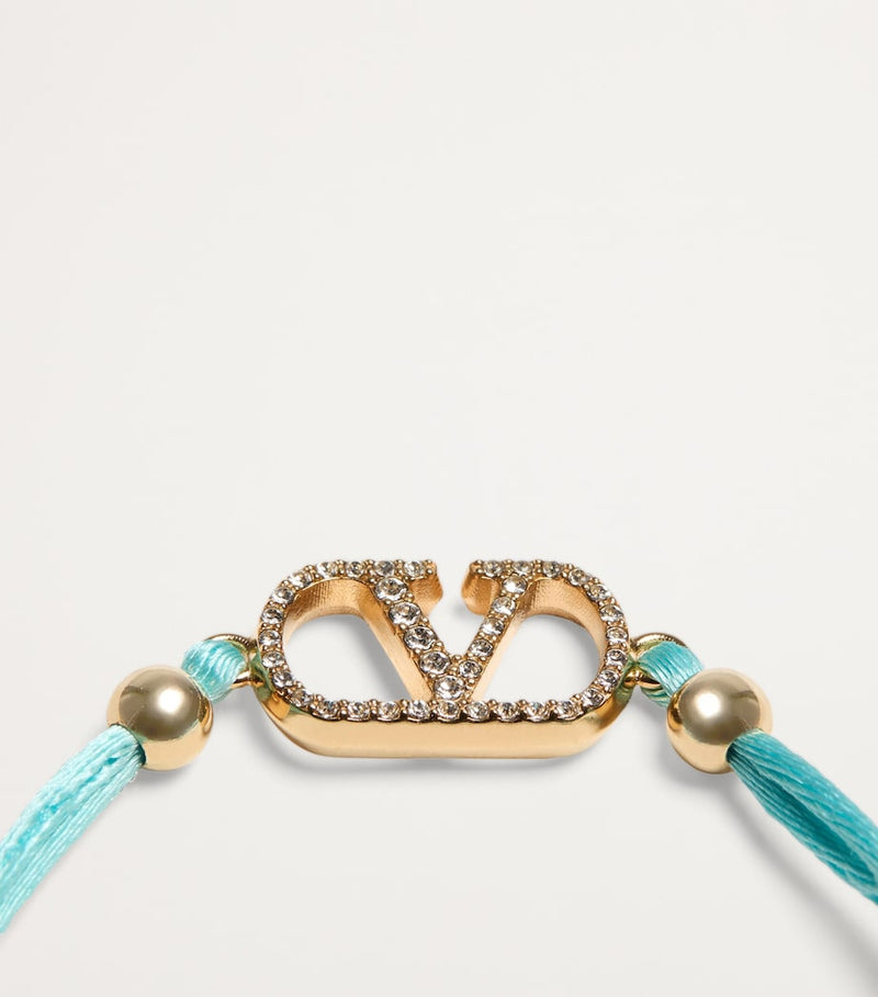 Valentino Garavani Crystal VLogo Signature bracelet, UK version