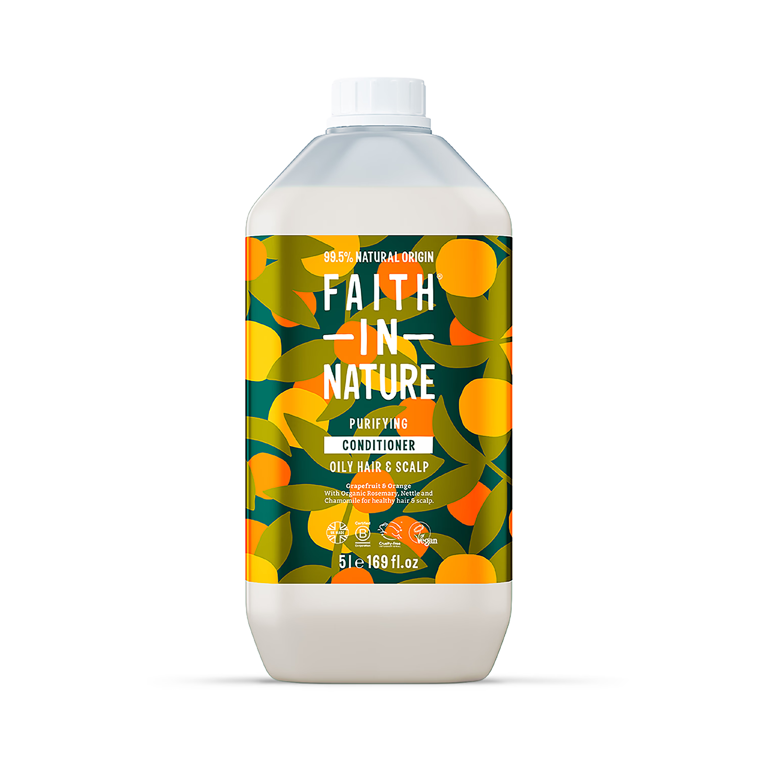 Faith In Nature grapefruit orange conditioner 5L - British product