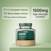Holland & Barrett Turmeric capsules 1500mg + Black Pepper 90 count, UK version